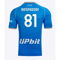 Camisa de time de futebol SSC Napoli Giacomo Raspadori #81 Replicas 1º Equipamento 2023-24 Manga Curta